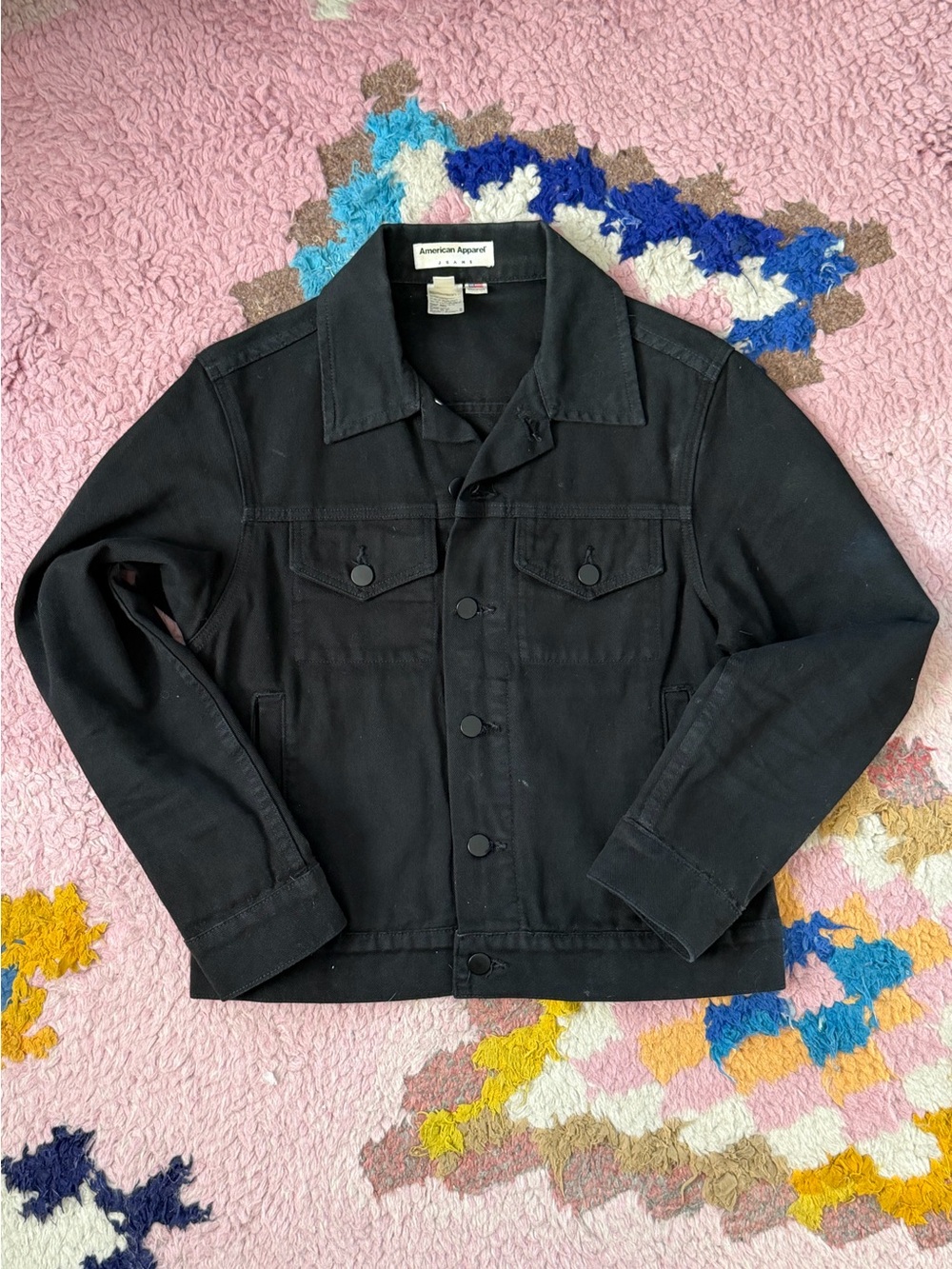 American Apparel Black Jeans Jacket